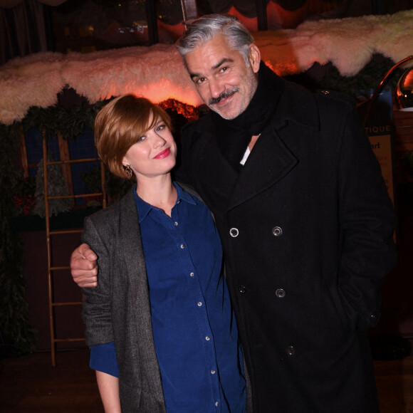 Exclusif - Alice Dufour (enceinte) et son compagnon François Vincentelli - Inauguration de la saison hivernale "Chez Monix" au restaurant "Le Splash" à Asnières-sur-Seine le 25 novembre 2021. © Rachid Bellak/Bestimage