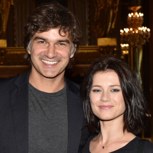 François Vincentelli et sa compagne Alice Dufour - Les célébrités à la première de l'escape game grandeur nature "Inside Opéra" au Palais Garnier à Paris, France, le 4 juin 2018.  © Veeren/Bestimage