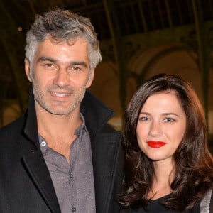 François Vincentelli et sa compagne Alice Dufour - Soirée d'inauguration de la FIAC 2015 organisée par Orange au Grand Palais à Paris, le 21 octobre 2015. © Veeren / Bestimage