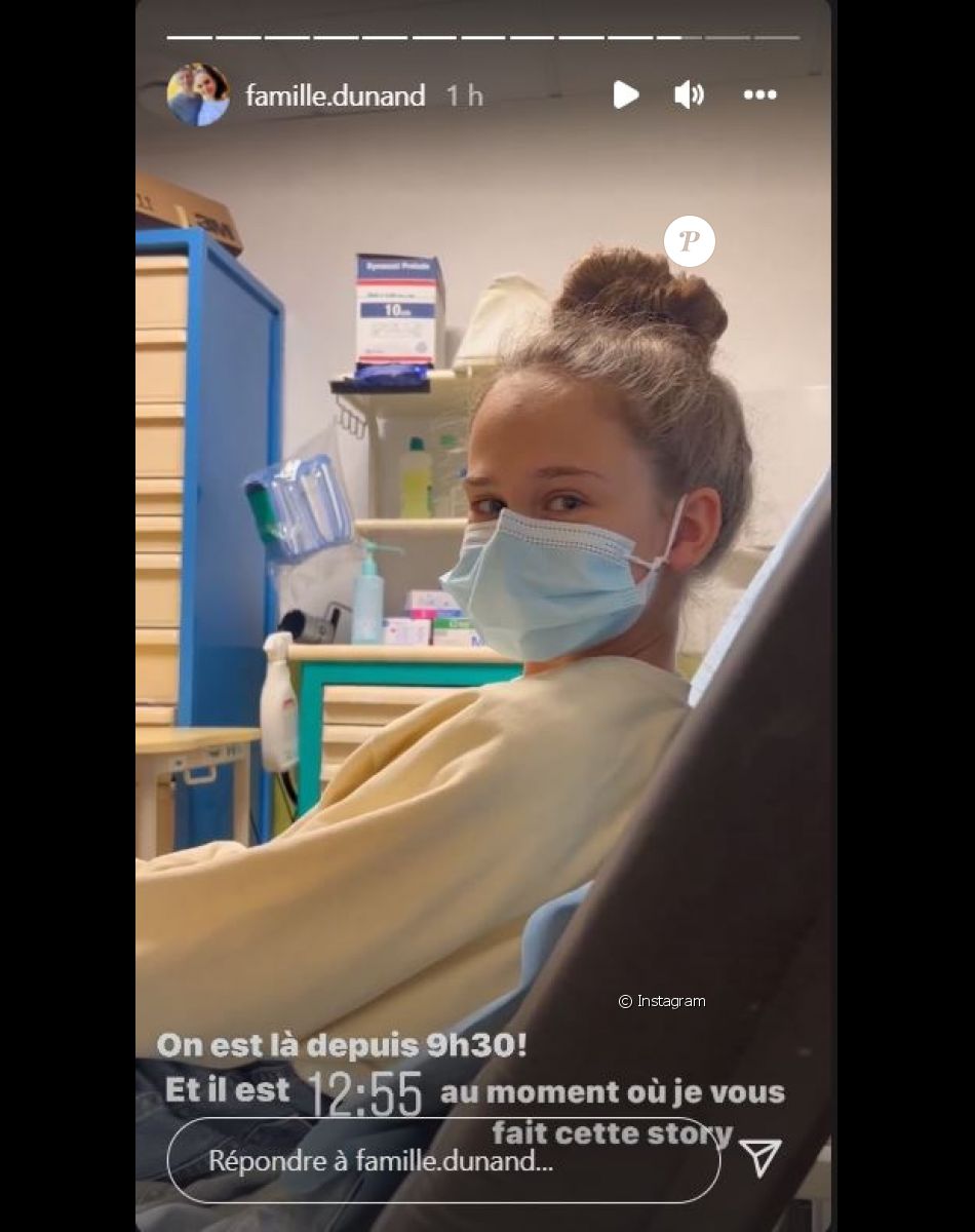 Léanne Dunand de "Familles nombreuses" aux urgences, le 22 avril 2022