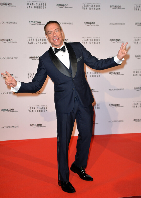 Jean-Claude Van Damme - Présentation de la série "Jean-Claude Van Johnson" par Amazon TV au cinéma Le Grand Rex à Paris. © Veeren/Bestimage 