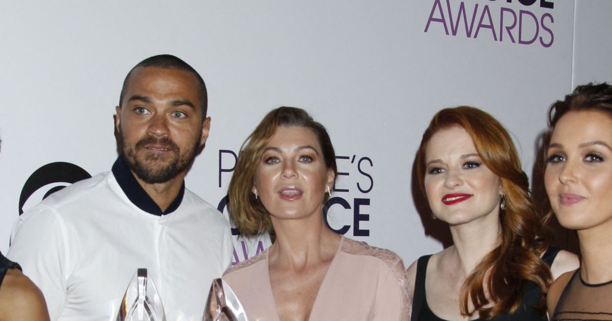 131002 Jesse Williams Ellen Pompeo Sarah Drew Camilla Luddington At The 41st Annual Peoples