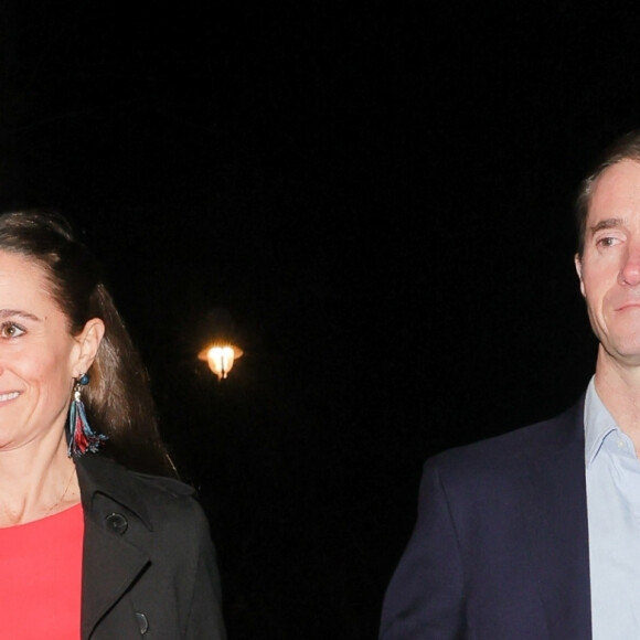 Pippa Middleton et son mari James Matthews - Arrivées au spectacle "Luzia" du cirque du Soleil au royal Albert Hall à Londres le 13 janvier 2022 