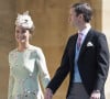 Pippa Middleton (enceinte) et son mari James Matthews - Les invités à la sortie de la chapelle St. George au château de Windsor, Royaume Uni. 