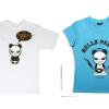 Les t-shirts Hi Panda by Ji-Ji vendus au Citadium ou sur le site hellopanda.net