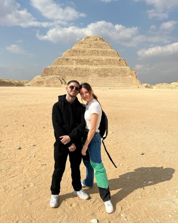 Elsa Bois en vacances en Egypte avec Michou