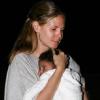Heidi Klum et sa petite Lou. Janvier 2010