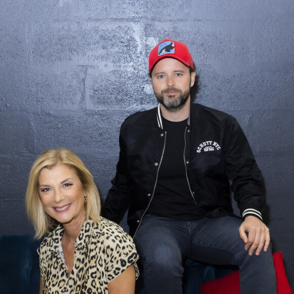 Exclusif - Michèle Laroque, Claude Zidi Jr pour la promotion du film "Ténor" - Backstage de l'émission OEED (On Est En Direct) présentée par L.Salamé et L.Ruquier - Paris le 23/04/2022 - © Jack Tribeca / Bestimage