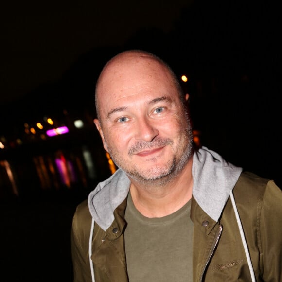 Semi-exclusif - Sébastien Cauet lors de la soirée d'inauguration du restaurant du groupe d'H.Gaouaoui et du chef N.Tarayre "Splash" au port Van Gogh, en bord de Seine à Asnières, France, le 12 septembre 2019. © Rachid Bellak/Bestimage