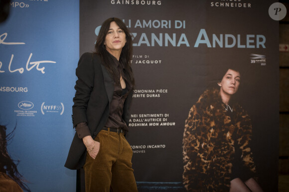 Charlotte Gainsbourg au photocall du film "Suzanna Andler" à Milan le 8 mars 2022. @ Pamela Rovaris/Pacific Press