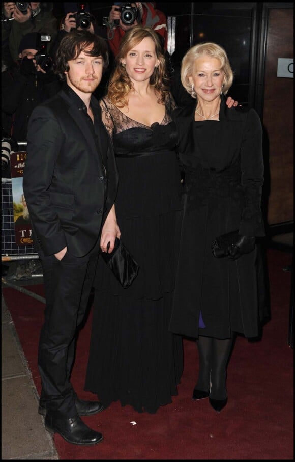 Helen Mirren, James McAvoy et sa femme Anne-Marie Duff à l'avant-première de The Last Station, à Londres, le 26 janvier 2010 !