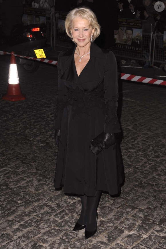 Helen Mirren à l'avant-première de The Last Station à Londres, le 26 janvier 2010 !