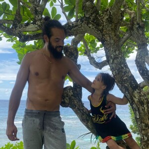 Yannick Noah et ses enfants en vacances à la Jamaïque.
