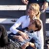 Cameron Diaz et Tom Cruise sur le tournage de Knight and Day à Long Beach en Californie le 27 janvier 2010