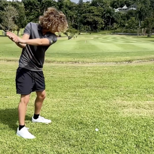 Nostalgique de la Jamaïque, Joalukas Noah se détend au golf