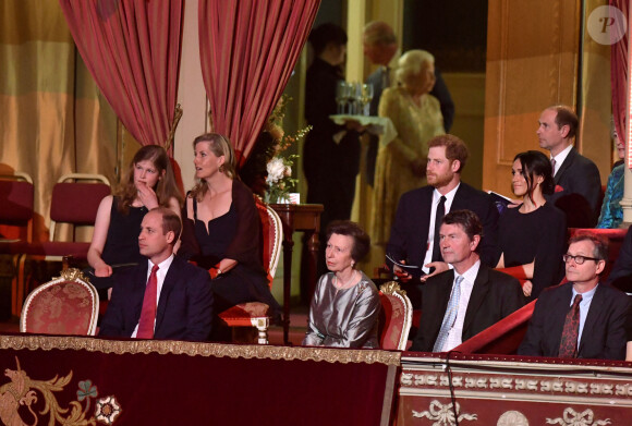 La famille royale d'Angleterre et la reine Elisabeth II d'Angleterre - Concert au théâtre Royal Albert Hall à l'occasion du 92ème anniversaire de la reine Elisabeth II d'Angleterre à Londres le 21 avril 2018. 