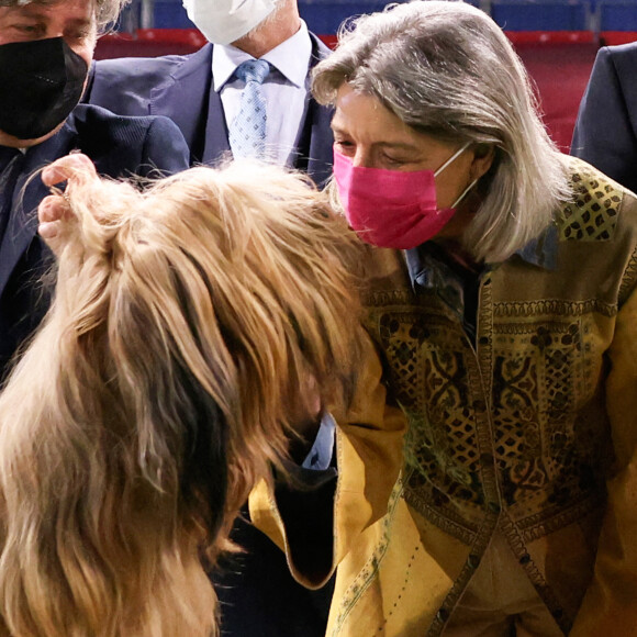 La princesse Caroline de Hanovre durant l'exposition Canine Internationale de Monaco sous le chapiteau Fontvieille © Claudia Albuquerque / Bestimage 