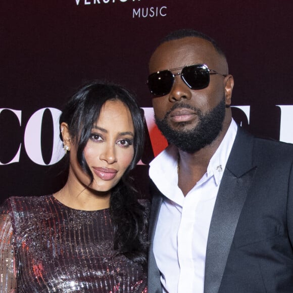 Gims et sa femme DemDem au photocall de la soirée "Unis comme jamais" au profit de l'Unicef, au pavillon Cambon à Paris