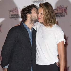 Laure Manaudou et son compagnon Jérémy Frérot - Arrivées à la 17ème cérémonie des NRJ Music Awards 2015 au Palais des Festivals à Cannes, le 7 novembre 2015. 