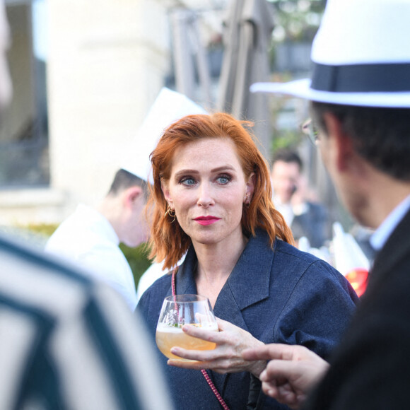 Exclusif - Audrey Fleurot à la soirée de réouverture du Rooftop de l'hôtel The Peninsula Paris le 10 mai 2022. © Rachid Bellak / Bestimage 