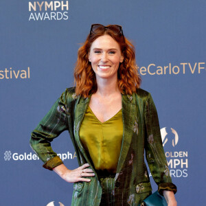 Audrey Fleurot lors du photocall de la cérémonie des Nymphes d'Or du 60ème festival de télévision de Monte Carlo au Grimaldi Forum à Monaco le 22 juin 2021. © Bruno Bebert / Bestimage 