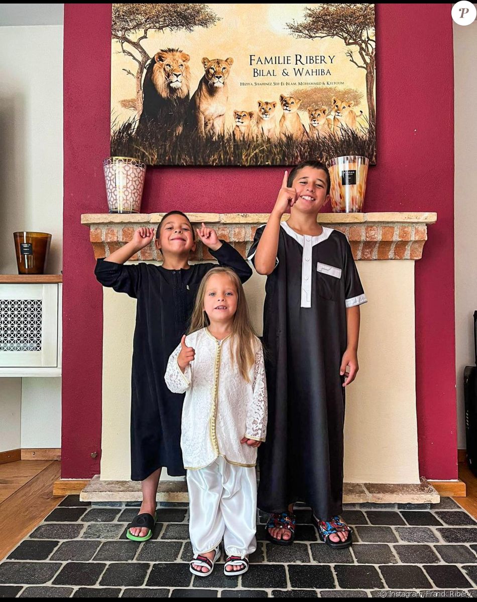 Franck Ribéry et sa famille fêtent l'Eid.