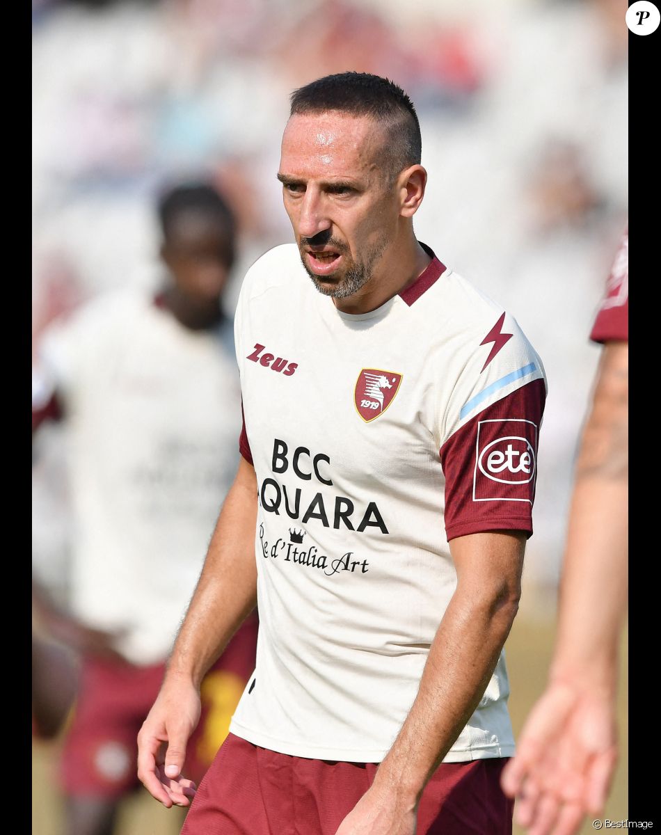 Franck Ribéry fait sa première apparition sous le maillot de la Salernitana lors du match de Serie A l'opposant au Torino au stade Olympique de Turin, Italie. © Reporter Torino/LPS/Zuma Press/Bestimage