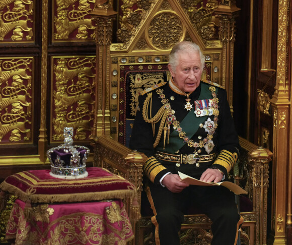 Le prince Charles, prince de Galles - Arrivée au discours de l'ouverture officielle du Parlement à Londres, le 10 mai 2022. Ayant des problèmes de mobilité, la reine d'Angleterre est représentée par le prince de Galles. 