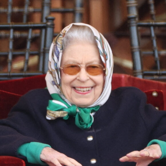 Elizabeth II au Royal Windsor Horse Show le 13 mai 2022. Photo by Stephen Lock/I-Images/ABACAPRESS.COM