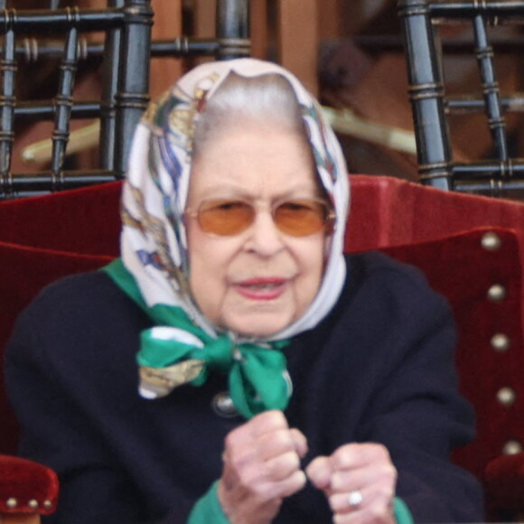 Elizabeth II au Royal Windsor Horse Show le 13 mai 2022. Photo by Stephen Lock/I-Images/ABACAPRESS.COM