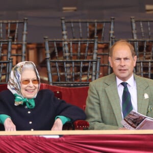 Elizabeth II et le prince Edward au Royal Windsor Horse Show le 13 mai 2022. Photo by Stephen Lock/I-Images/ABACAPRESS.COM