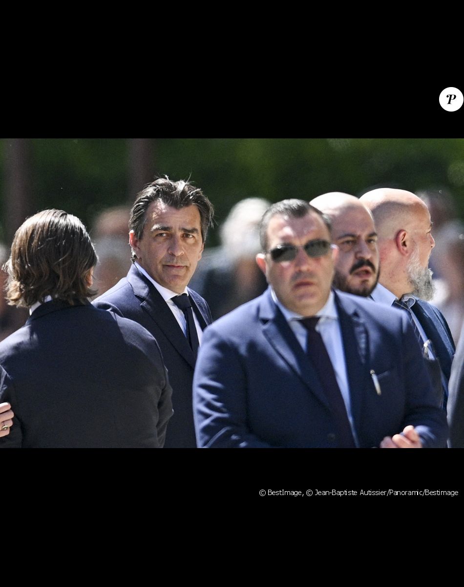Le chef Yannick Alléno - Obsèques d'Antoine Alléno (fils du chef cuisinier français, trois étoiles au Guide Michelin Yannick Alléno) en la collégiale Notre-Dame de Poissy, France, le 13 mai 2022. © Jean-Baptiste Autissier/Panoramic/Bestimage