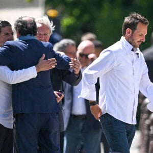 Le chef pâtissier Christophe Michalak - Obsèques d'Antoine Alléno (fils du chef cuisinier français, trois étoiles au Guide Michelin Yannick Alléno) en la collégiale Notre-Dame de Poissy, France, le 13 mai 2022. © Jean-Baptiste Autissier/Panoramic/Bestimage 