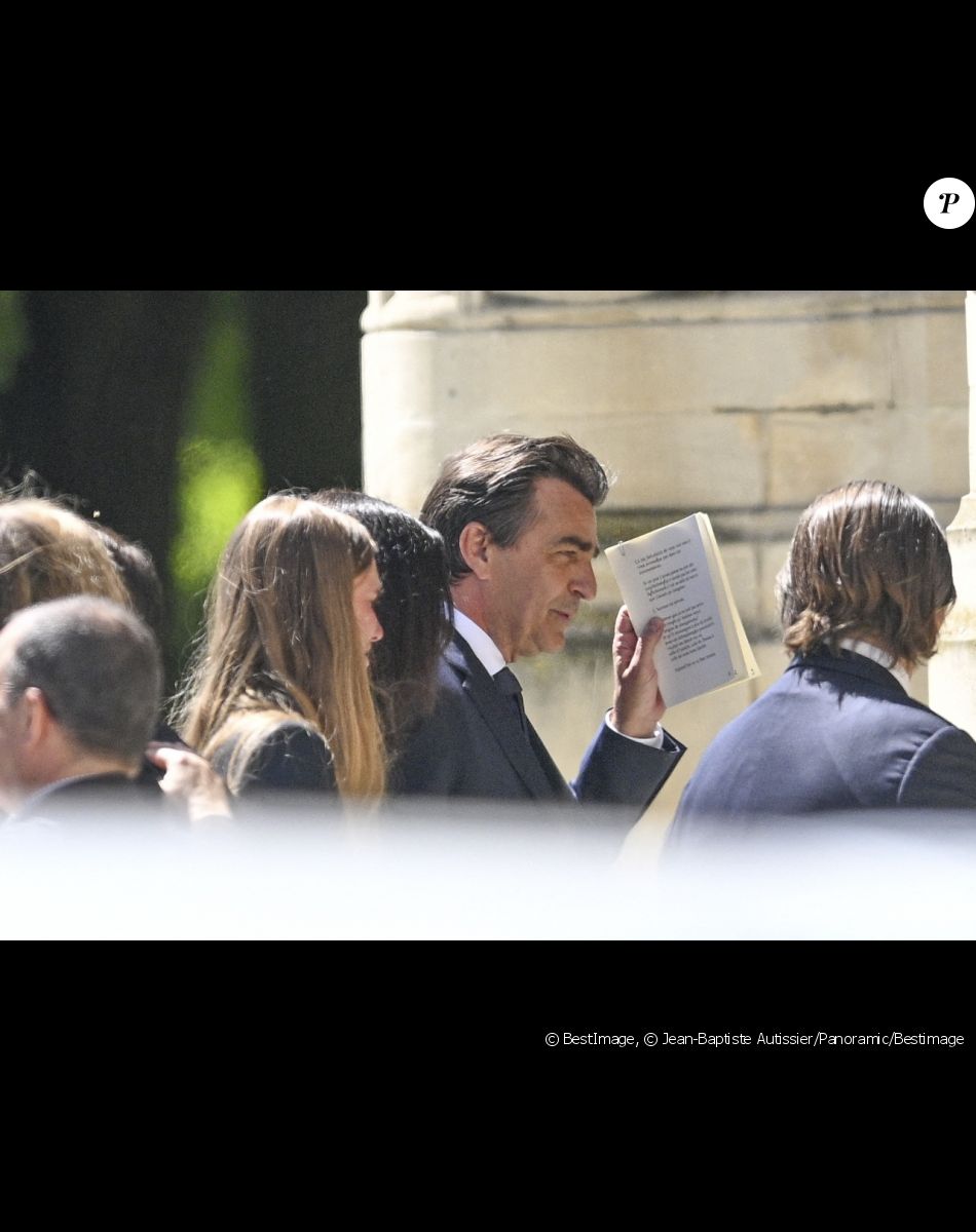 Le chef Yannick Alléno - Obsèques d'Antoine Alléno (fils du chef cuisinier français, trois étoiles au Guide Michelin Yannick Alléno) en la collégiale Notre-Dame de Poissy, France, le 13 mai 2022. © Jean-Baptiste Autissier/Panoramic/Bestimage