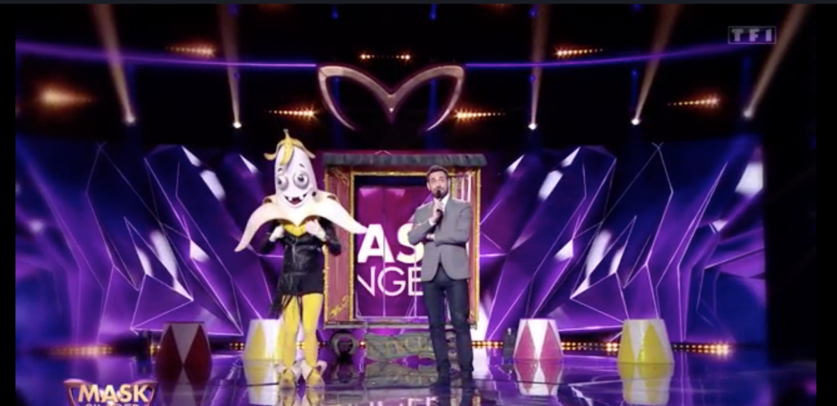 Photo : La Banane sur le plateau de Mask Singer le 13 mai 2022