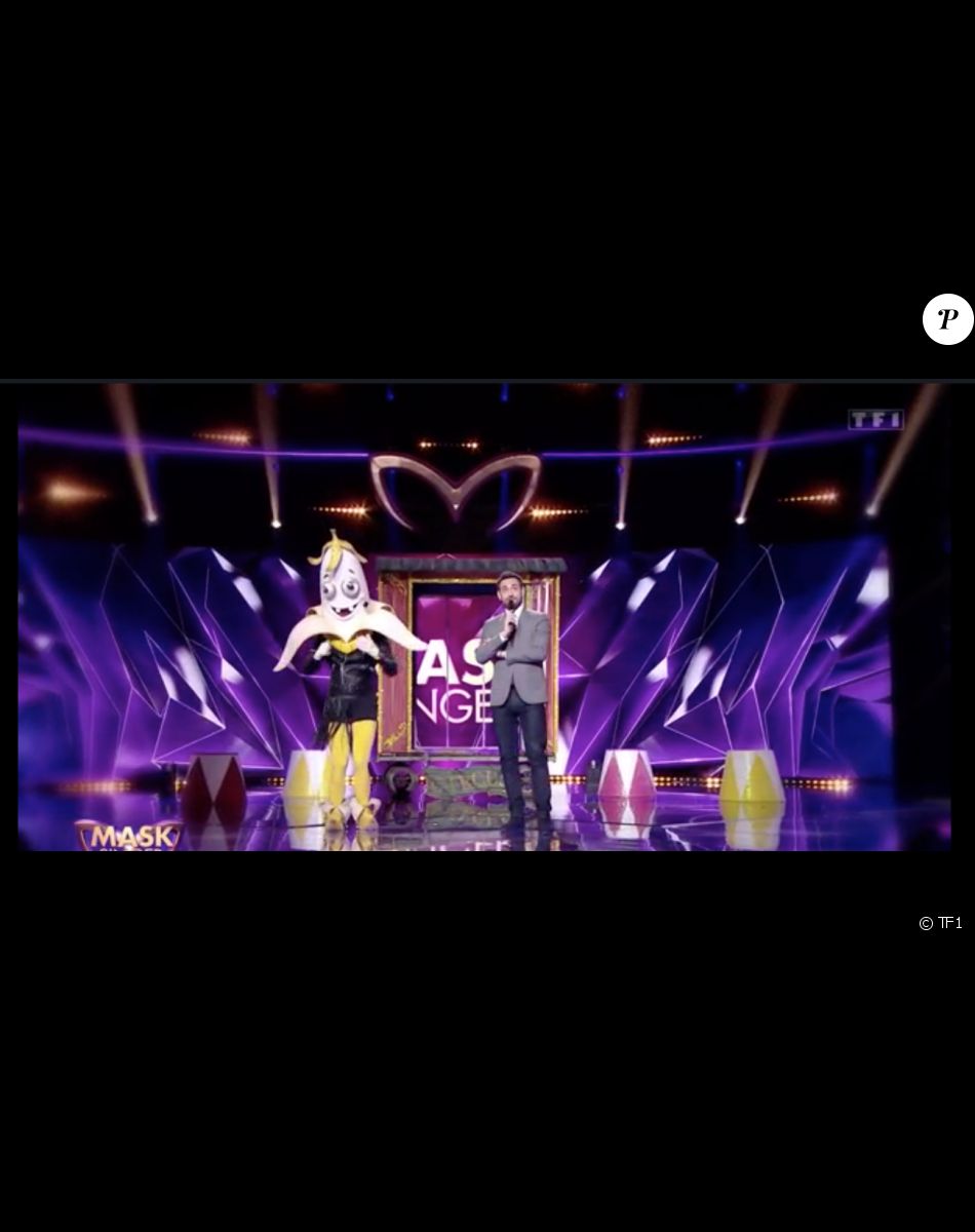 La Banane sur le plateau de Mask Singer le 13 mai 2022.