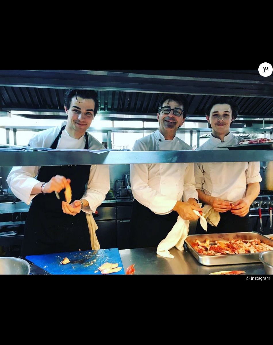Yannick Alléno et ses fils Antoine et Thomas