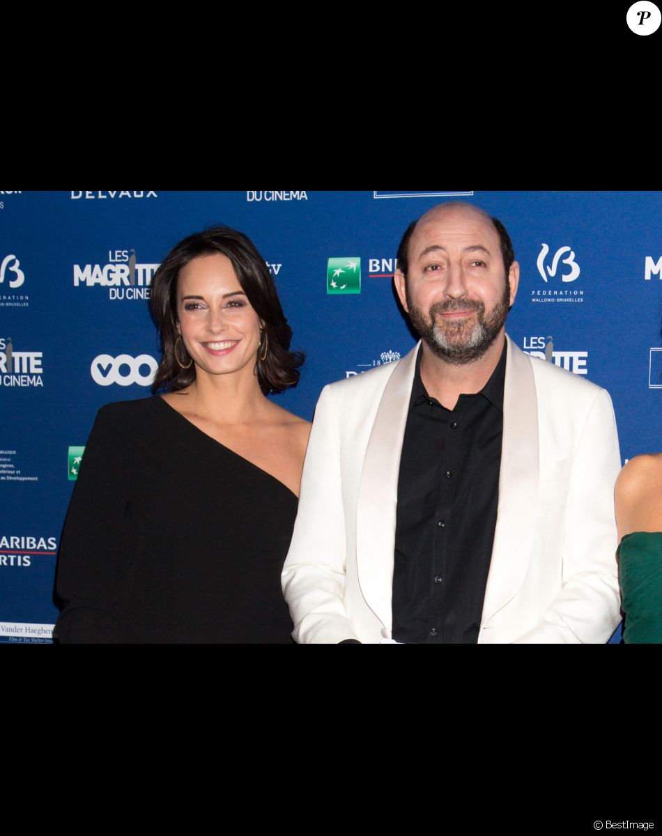 Kad Merad et sa compagne Julia Vignali - 6ème édition de la cérémonie des Magritte du cinéma à Bruxelles en Belgique le 6 février 2016.