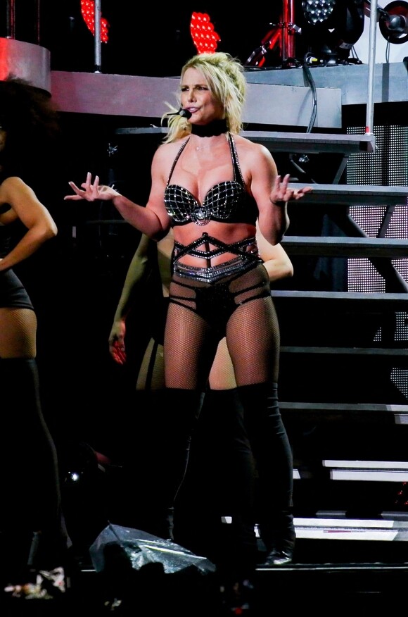 Britney Spears en concert à Scarborough, Royaume-Uni le 17 août 2018. 