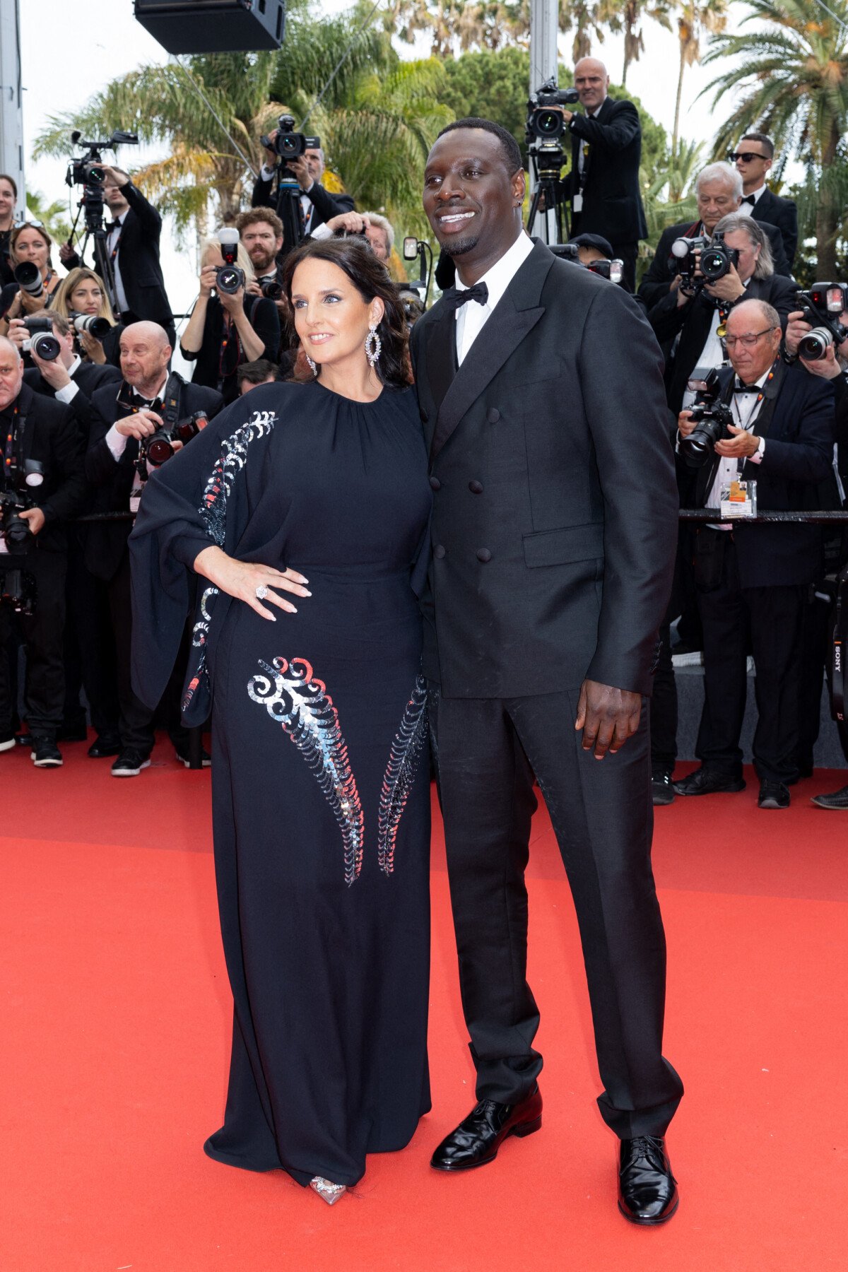 Photo Omar Sy Et Sa Femme H L Ne Mont E Des Marches Du Film Top