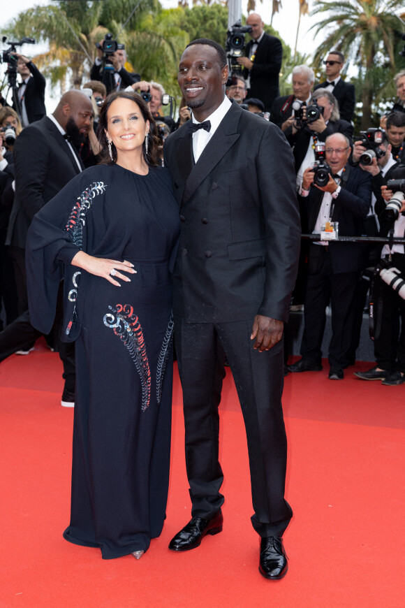 Omar Sy et sa femme Hélène - Montée des marches du film " Top Gun : Maverick " lors du 75ème Festival International du Film de Cannes. © Olivier Borde / Bestimage 