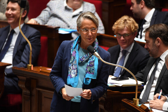 Elisabeth Borne, ministre des transports - Séance de questions au gouvernement à l'Assemblée Nationale à Paris le 23 octobre 2018.