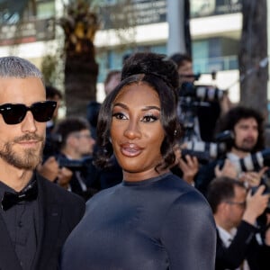 Vladimir Boudnikoff et sa compagne Aya Nakamura - Montée des marches du film " Armageddon Time " lors du 75ème Festival International du Film de Cannes. Le 19 mai 2022 © Cyril Moreau / Bestimage 