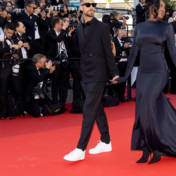 Aya Nakamura et son compagnon Vladimir Boudnikoff  - Montée des marches du film " Armageddon Time " lors du 75ème Festival International du Film de Cannes. Le 19 mai 2022 © Cyril Moreau / Bestimage