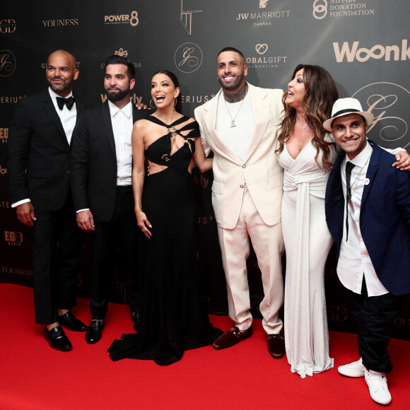 Amaury Nolasco, Kendji Girac, Eva Longoria, Nicky Jam, Maria Bravo, guest - Photocall du Global Gift Gala lors du 75ème Festival International du Film de Cannes le 19 mai 2022. © Tiziano Da Silva / Bestimage