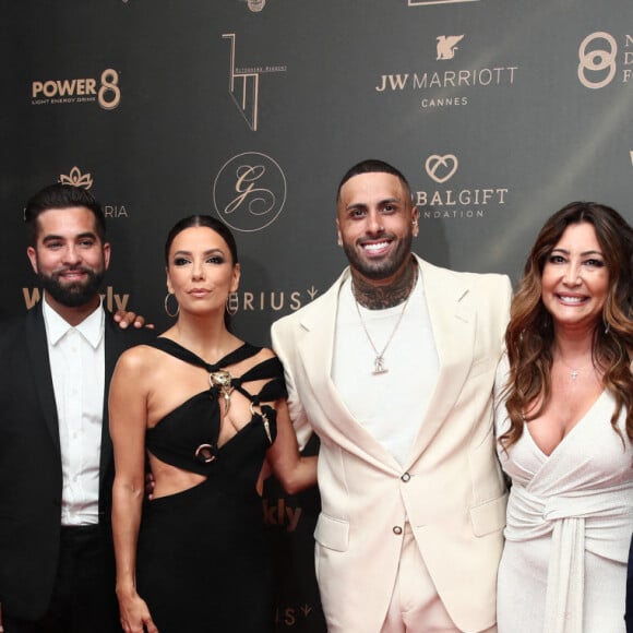 Amaury Nolasco, Kendji Girac, Eva Longoria, Nicky Jam, Maria Bravo, guest - Photocall du Global Gift Gala lors du 75ème Festival International du Film de Cannes le 19 mai 2022. © Tiziano Da Silva / Bestimage