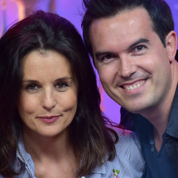 Faustine Bollaert et son mari Maxime Chattam au lancement du nouveau spectacle "Mickey et le magicien" au Parc Disneyland Paris. Le 2 juillet 2016 © Giancarlo Gorassini / Bestimage