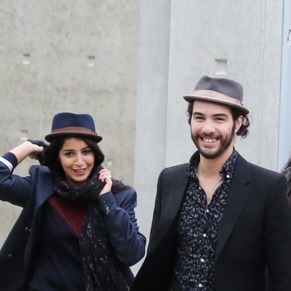 Leila Bekhti et Tahar Rahim Lyon le 19 Octobre 2013 Dans le cadre du Festival Lumiere, plusieurs grands realisateurs dont Quentin Tarantino, Michael Cimino ou encore Jerry Schatzberg ont refait, a leur maniere, "la sortie des usines Lumiere", premier film de l'histoire, a l'endroit meme ou il fut realise en 1895.