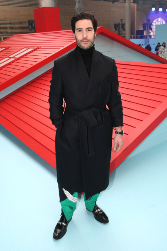 Tahar Rahim au front row du défilé Homme Louis Vuitton automne-hiver 2022/2023 dans le cadre de la Fashion Week de Paris, France, le 20 janvier 2022. © Borde-Rindoff/Bestimage 