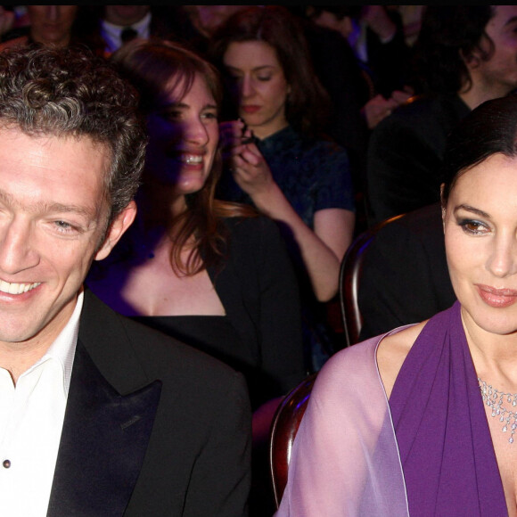 Monica Bellucci et Vincent Cassel - 34e cérémonie des César au Théâtre du Châtelet. 2009.